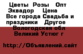 Цветы. Розы.  Опт.  Эквадор. › Цена ­ 50 - Все города Свадьба и праздники » Другое   . Вологодская обл.,Великий Устюг г.